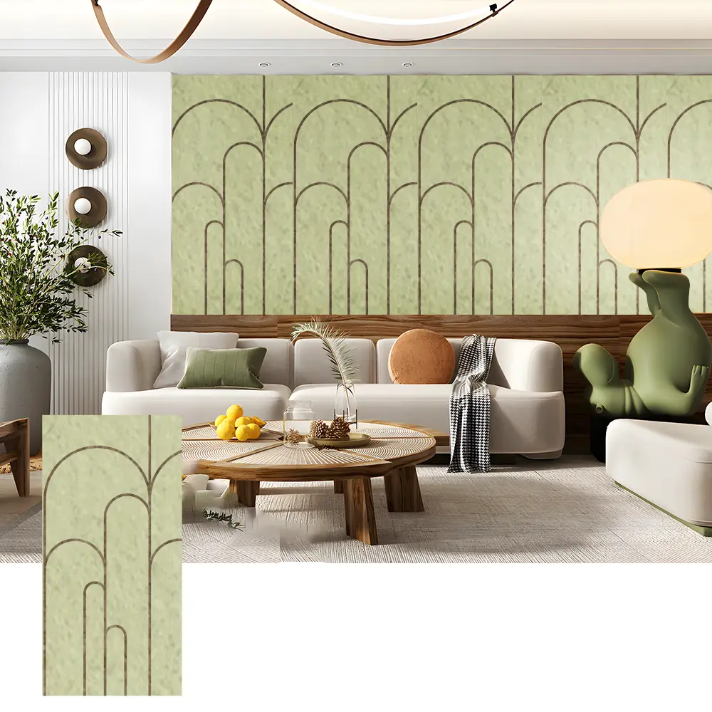 3D PET-akoestische wandpanelen voor decoratieve interieurs