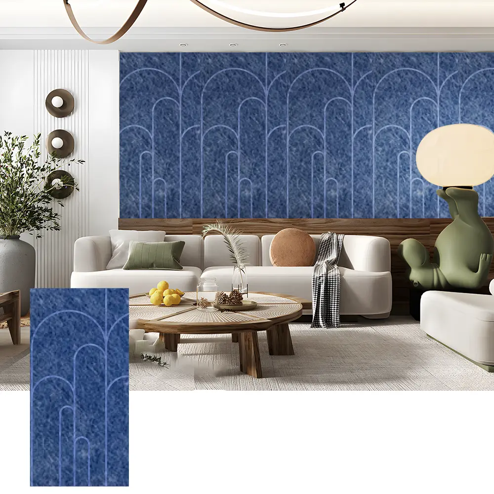 3D PET-akoestische wandpanelen voor decoratieve interieurs