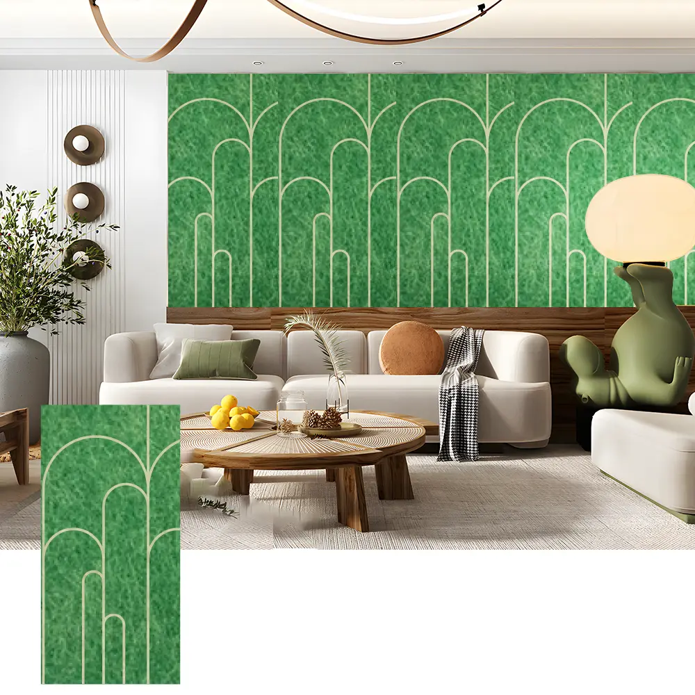 3D PET-akoestische wandpanelen voor decoratieve interieurs