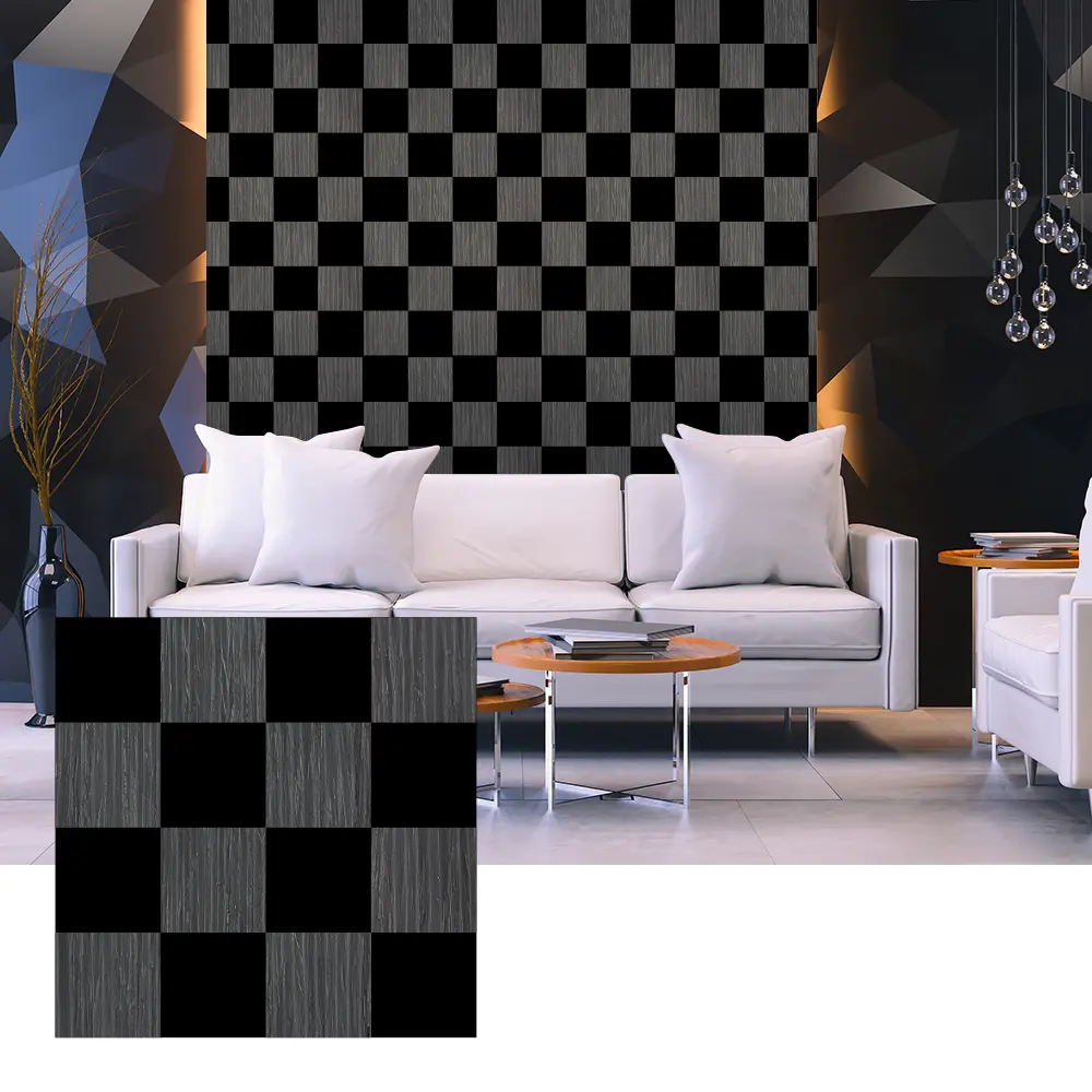 3D-houtfineer-akoestische panelen voor binnenmuurontwerp