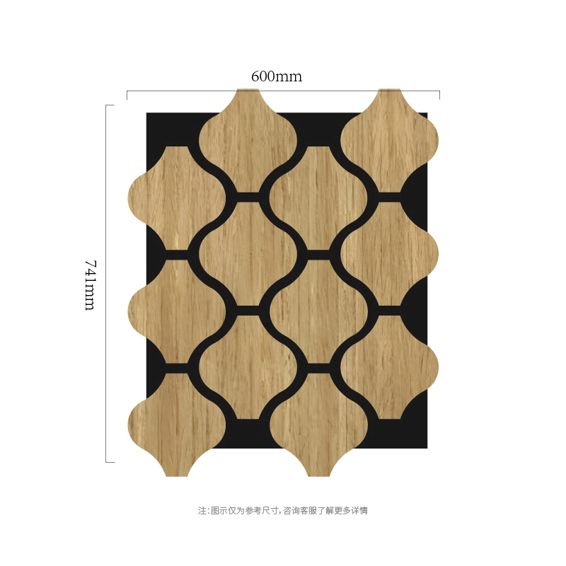 Clover Chain modulair MDF-op-PET akoestisch wandpaneel Clover Chain modulair MDF-op-PET akoestisch wandpaneel