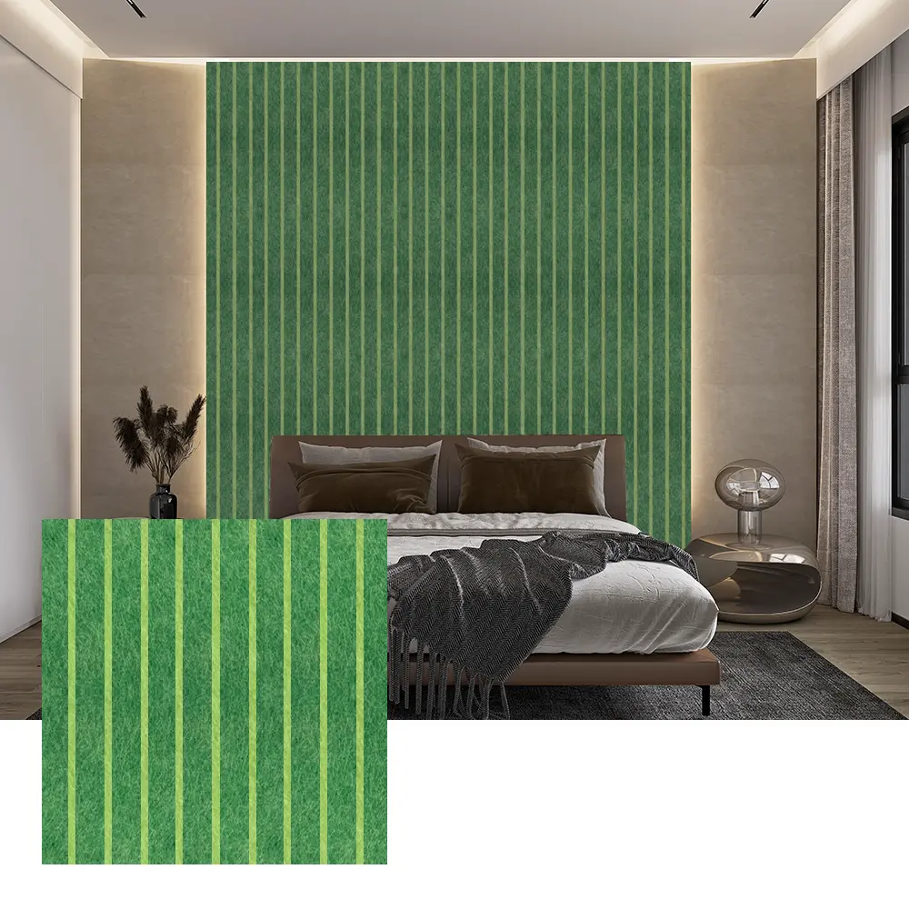 Gekleurde PET-akoestische panelen voor binnenwanddecoratie
