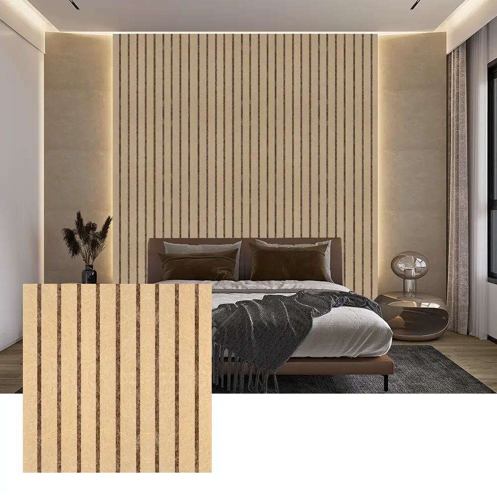 Gekleurde PET-akoestische panelen voor binnenwanddecoratie