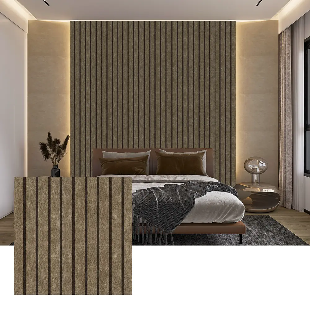 Gekleurde PET-akoestische panelen voor binnenwanddecoratie