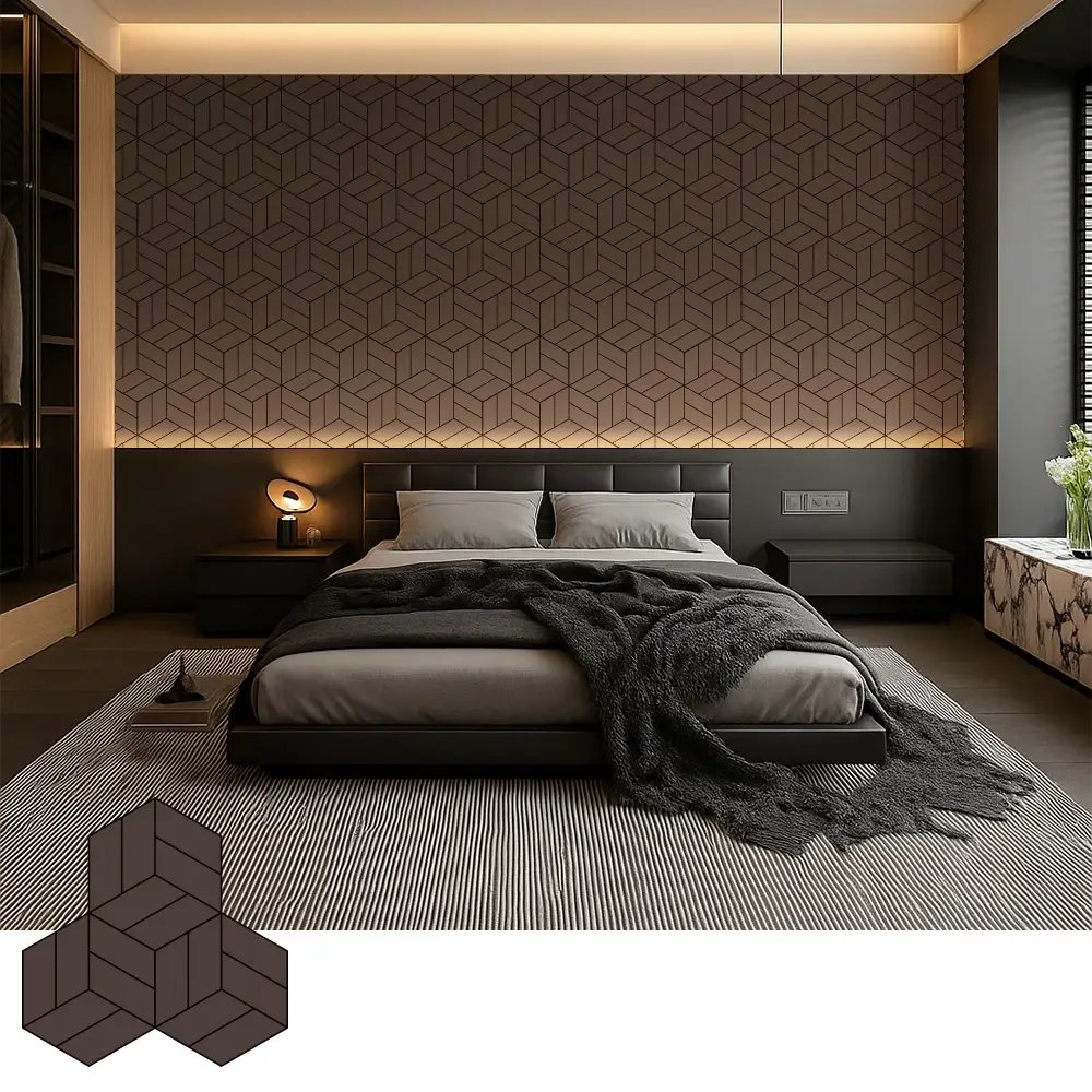 Decoratieve akoestische houtfineerpanelen voor moderne interieurs