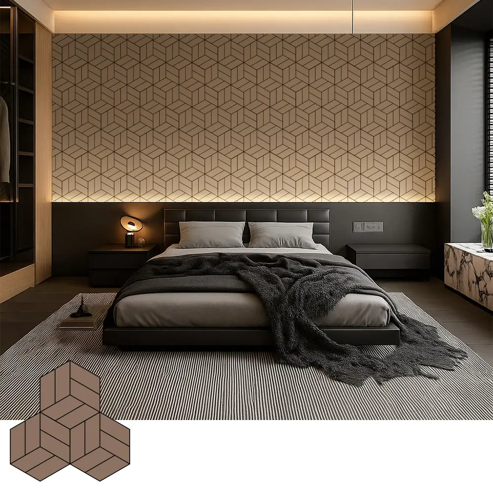 Decoratieve akoestische houtfineerpanelen voor moderne interieurs