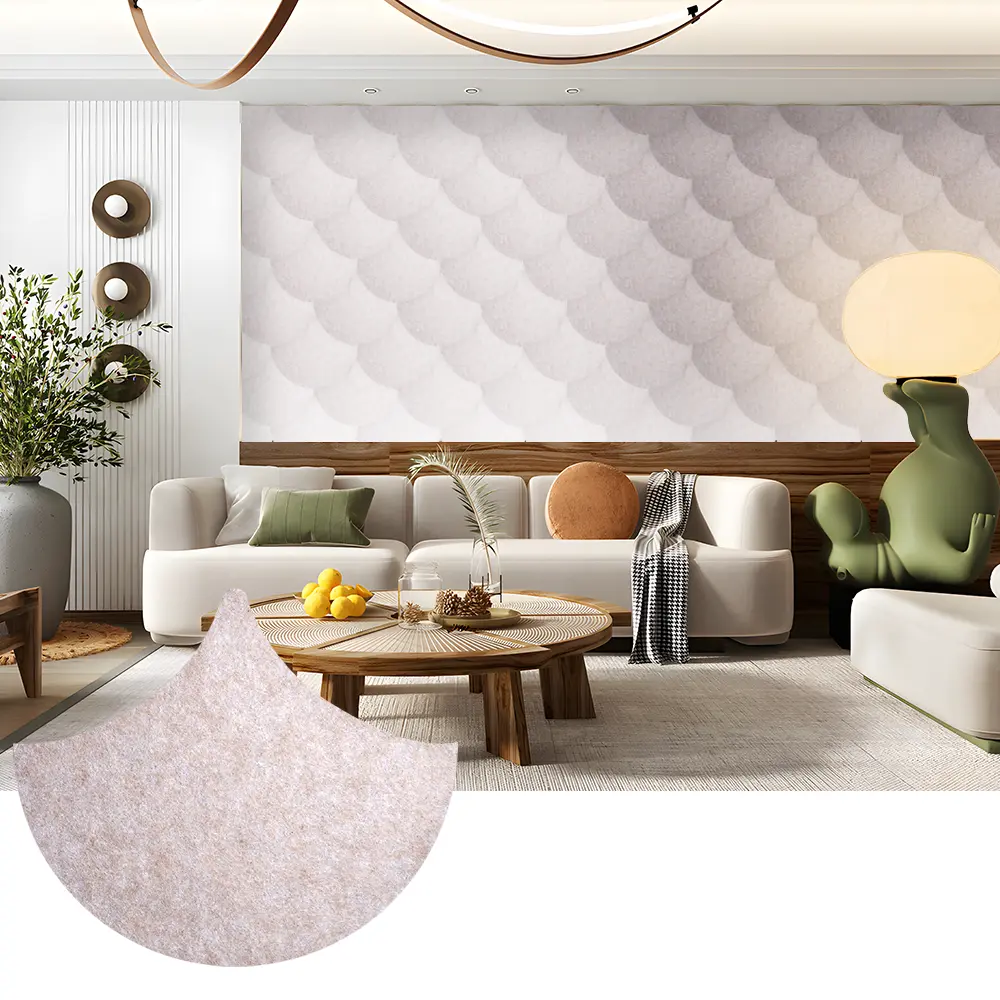 Decoratieve PET-akoestische panelen voor stijlvolle wandruimtes