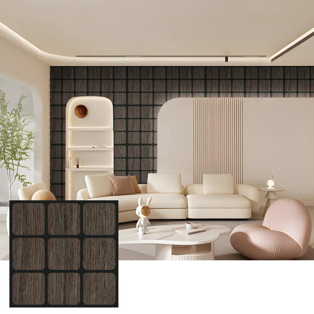 Decoratieve houten akoestische panelen voor binnenmuren