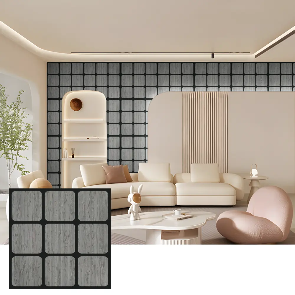 Decoratieve houten akoestische panelen voor binnenmuren