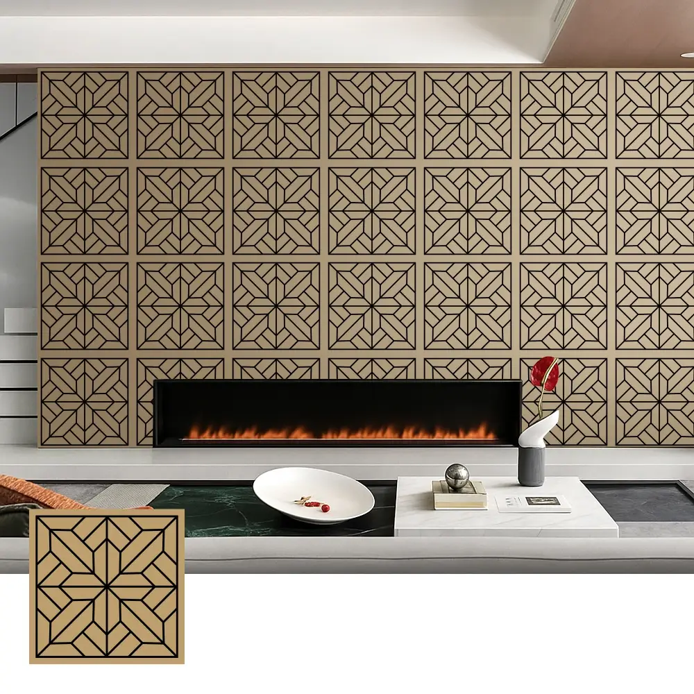 Decoratieve akoestische panelen van houtfineer voor binnengebruik