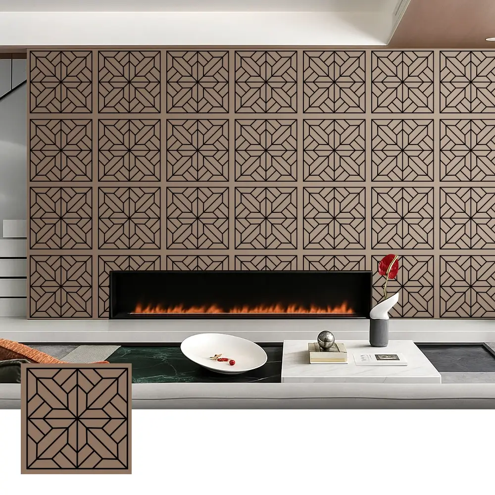 Decoratieve akoestische panelen van houtfineer voor binnengebruik
