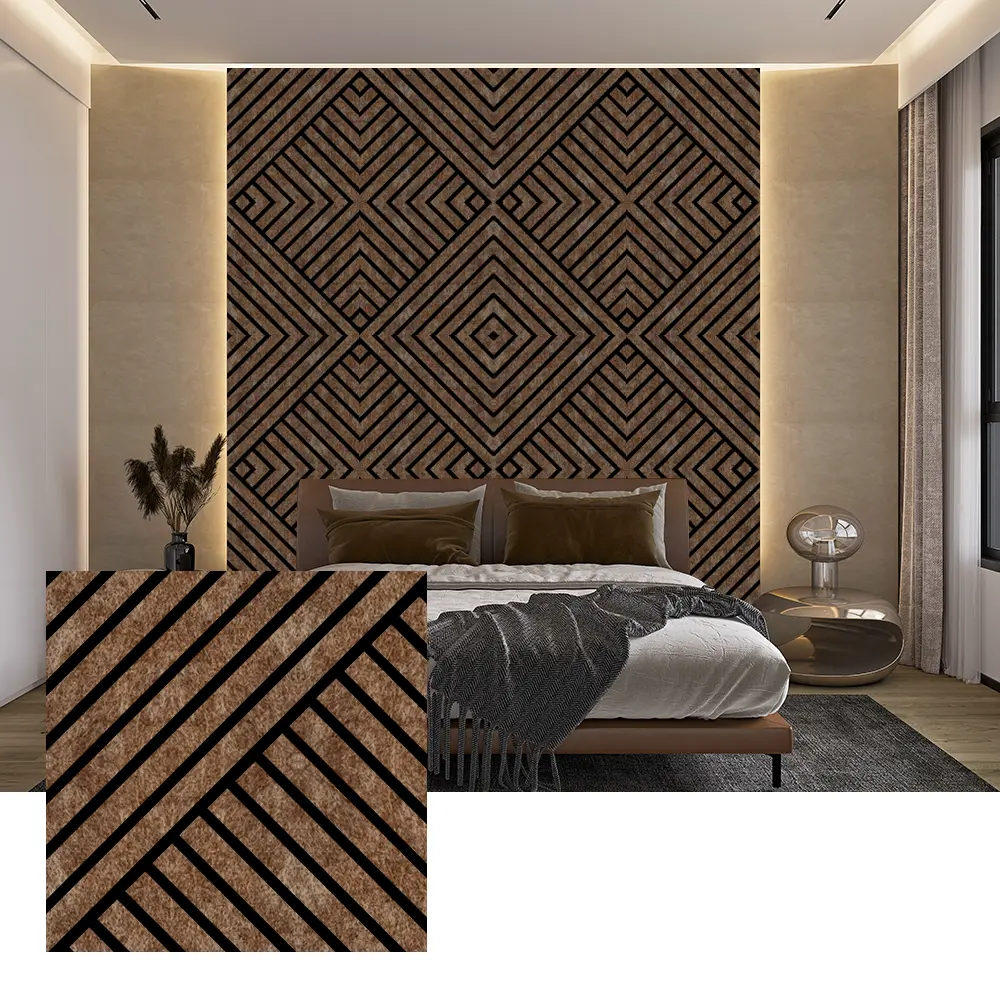 Indoor PET-akoestische wandpanelen voor ruisonderdrukking