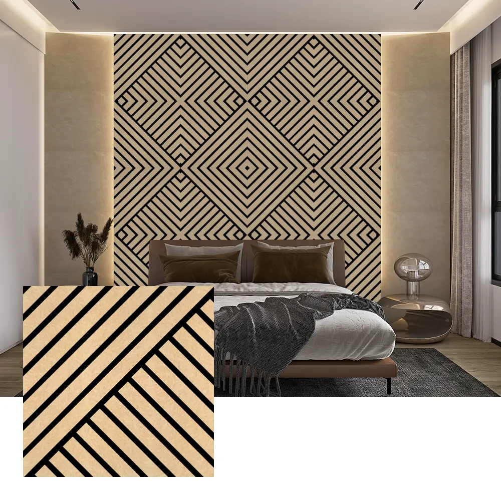 Indoor PET-akoestische wandpanelen voor ruisonderdrukking