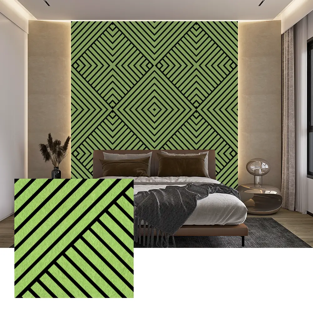 Indoor PET-akoestische wandpanelen voor ruisonderdrukking