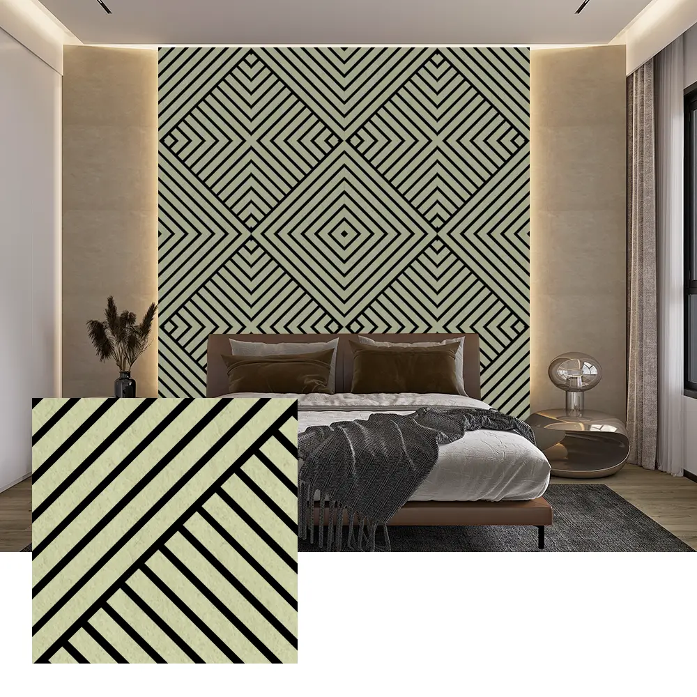 Indoor PET-akoestische wandpanelen voor ruisonderdrukking