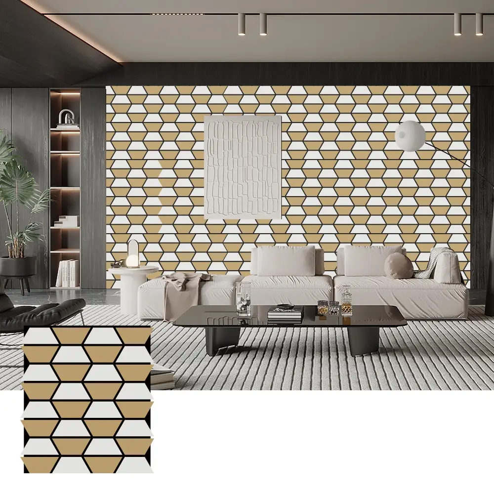 Zelfklevende houten akoestische panelen voor wanddecoratie