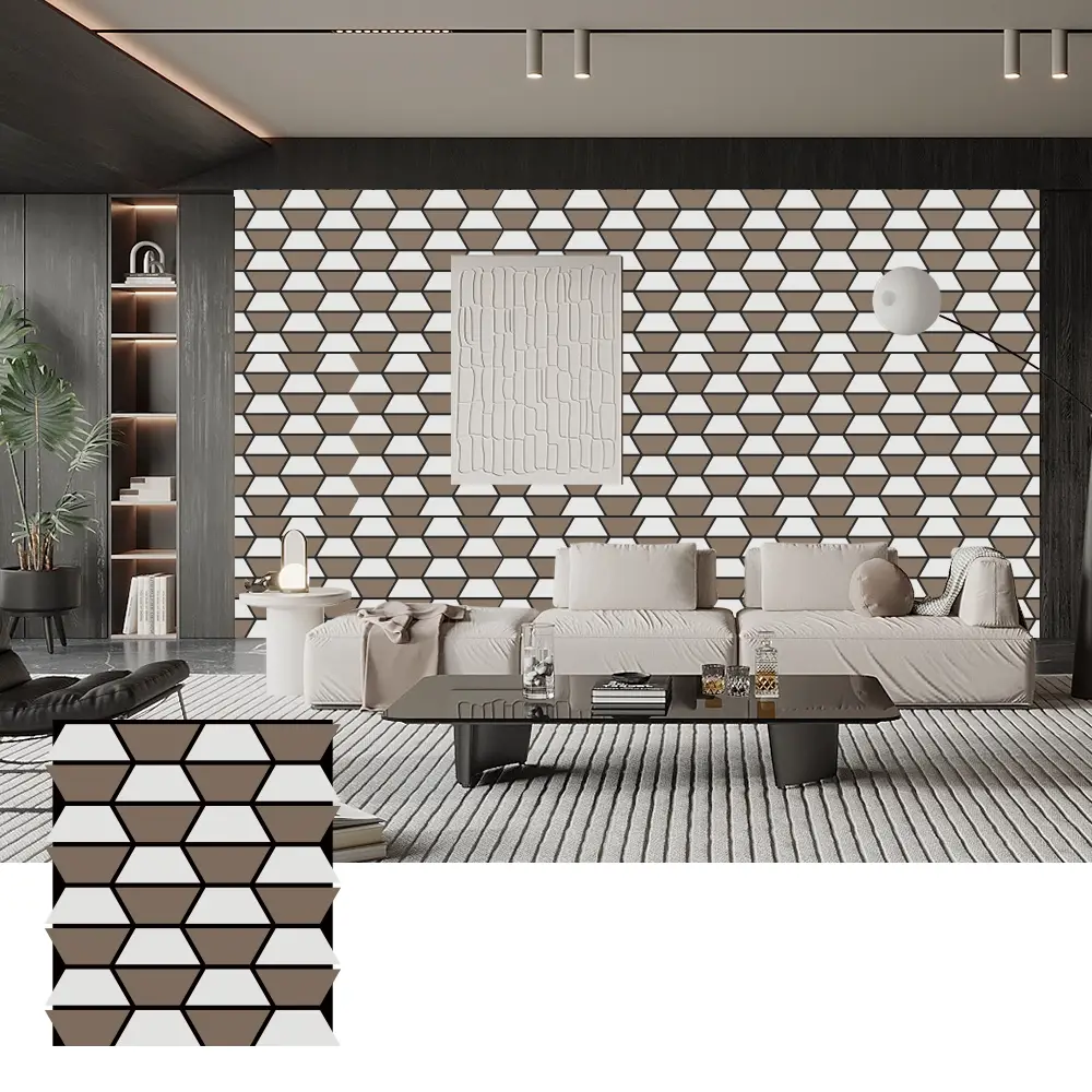 Zelfklevende houten akoestische panelen voor wanddecoratie