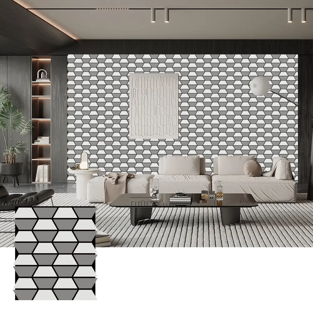 Zelfklevende houten akoestische panelen voor wanddecoratie