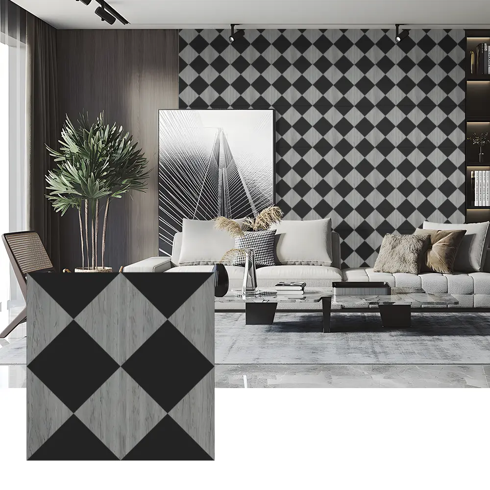 Akoestische panelen van houtfineer voor wanddecoratie van de slaapkamer